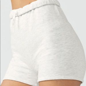 Joah Brown Pearl Grey Fitted Sweat Short